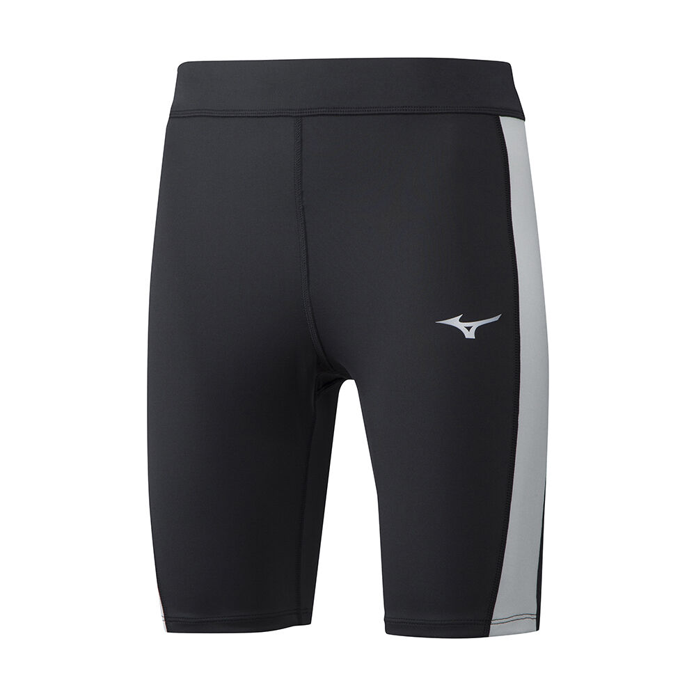 Damske Legíny Mizuno Impulse Core Mid Bezecke Čierne/Siva Vypredaj HXBP02759